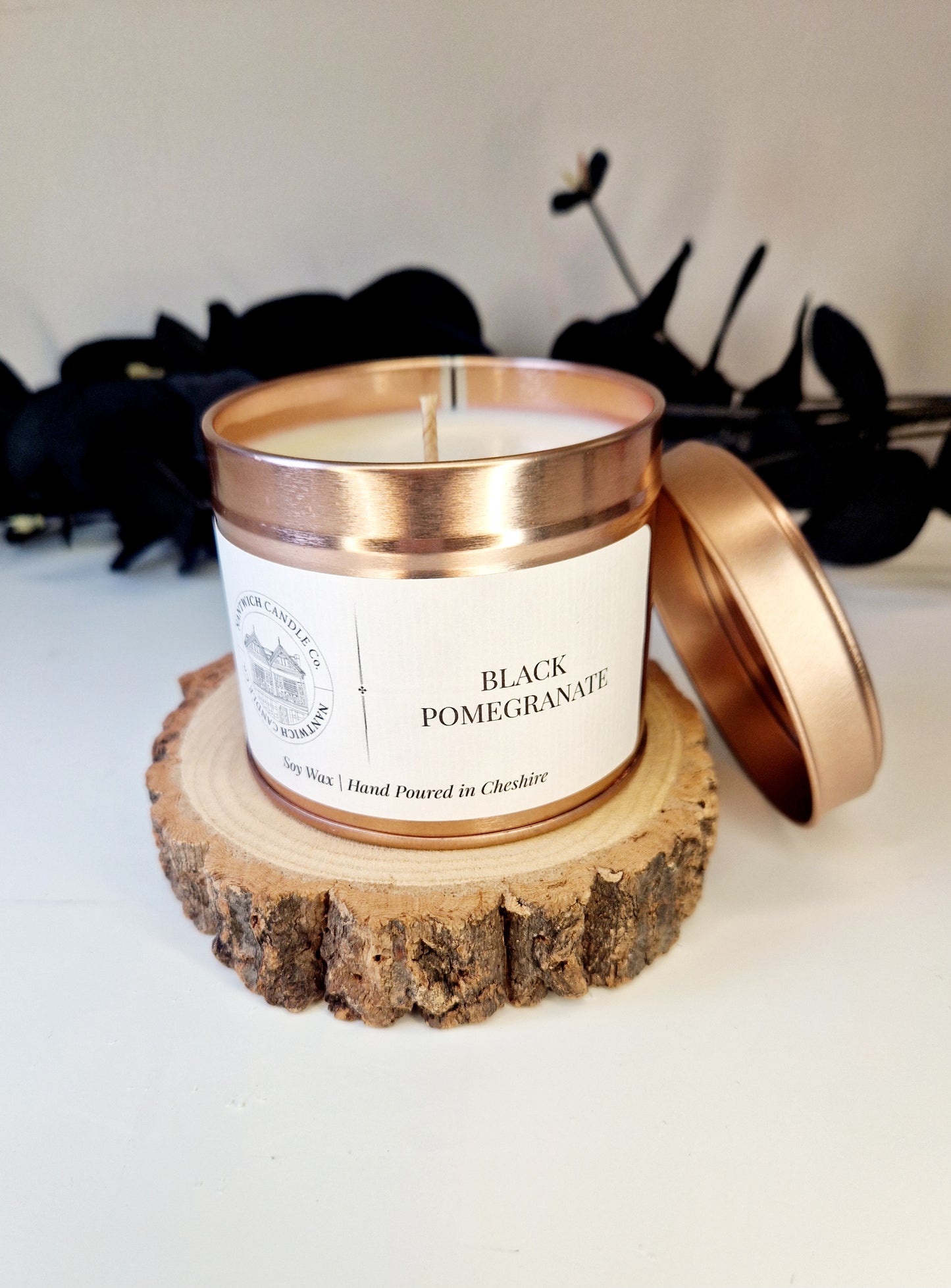 Black Pomegranate Soy Wax Candle