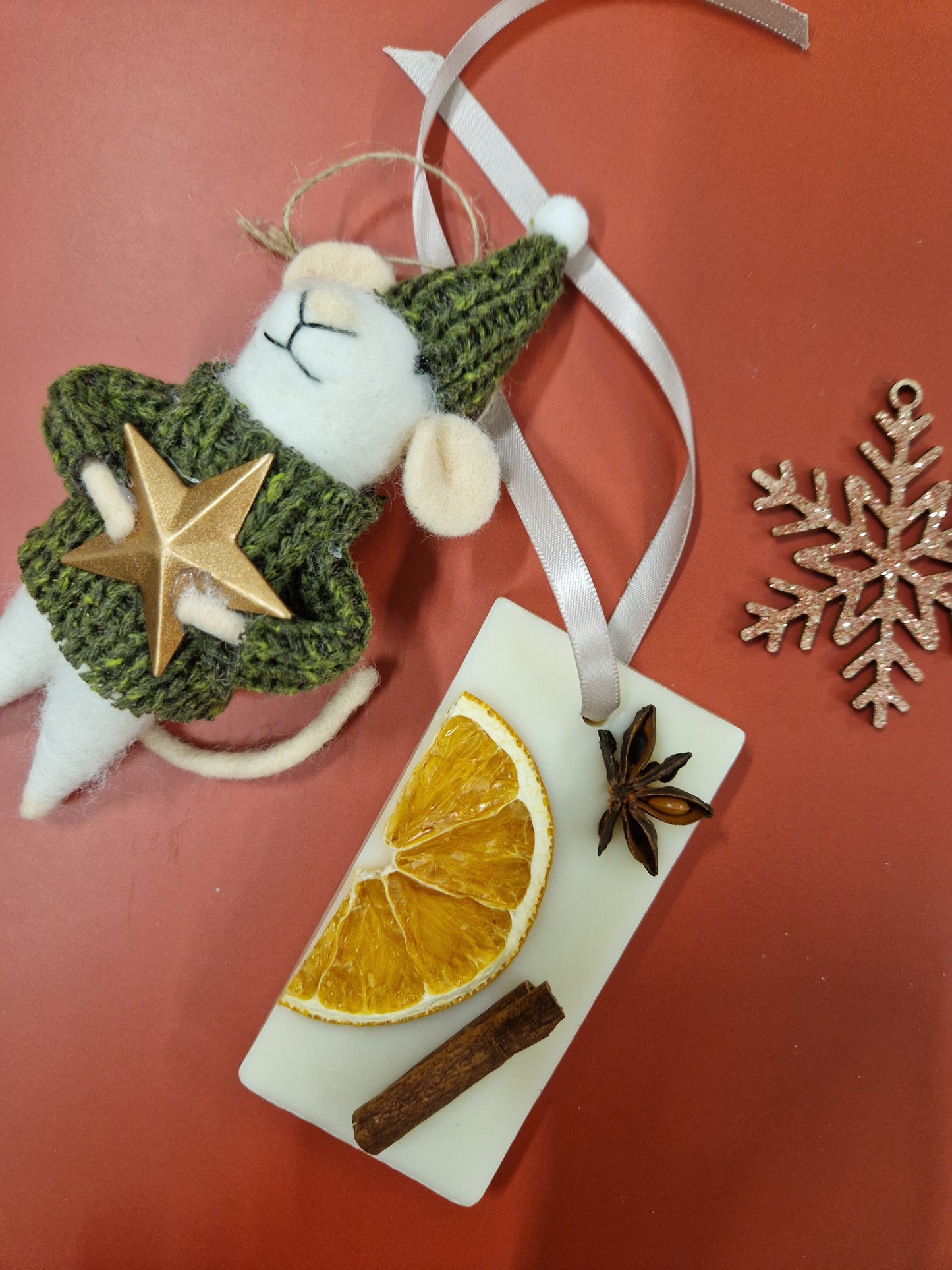 Christmas Spice Hanging Wax Decoration