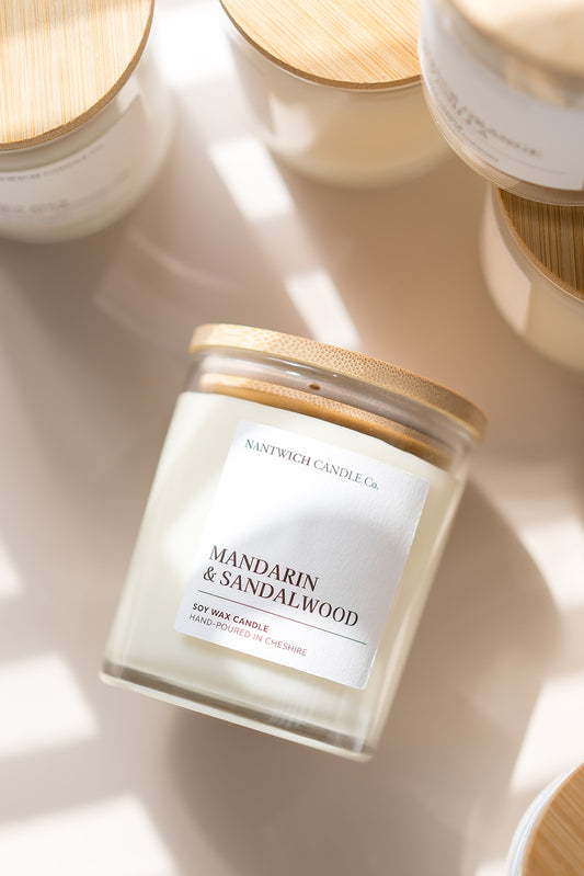 Mandarin & Sandalwood Soy Wax Candle