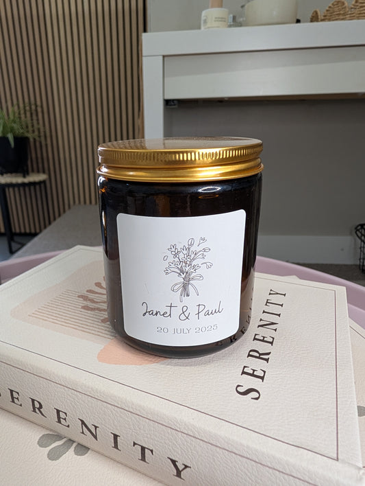 Personalised Soy Wax Scented Candle
