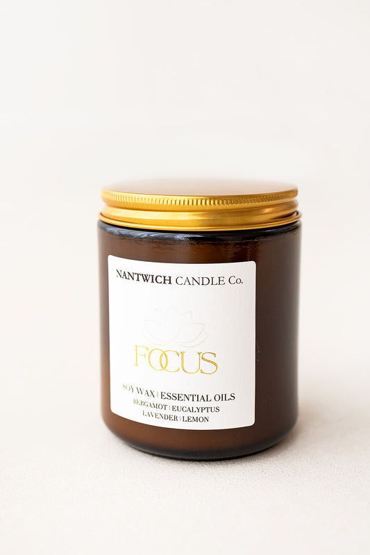 Focus Essential Oil Soy Wax Candle