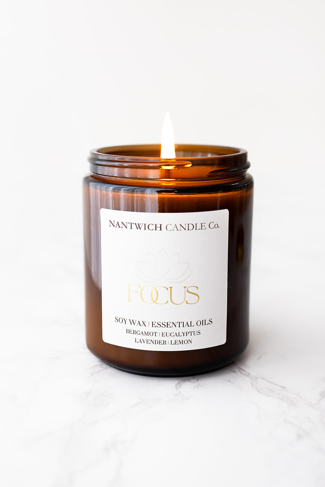 Focus Essential Oil Soy Wax Candle