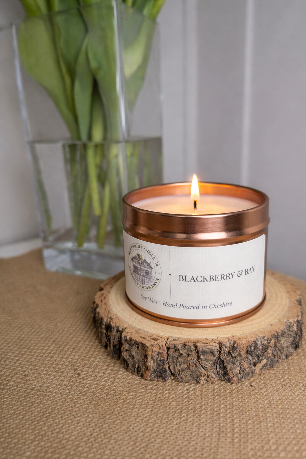 Blackberry & Bay soy wax candle