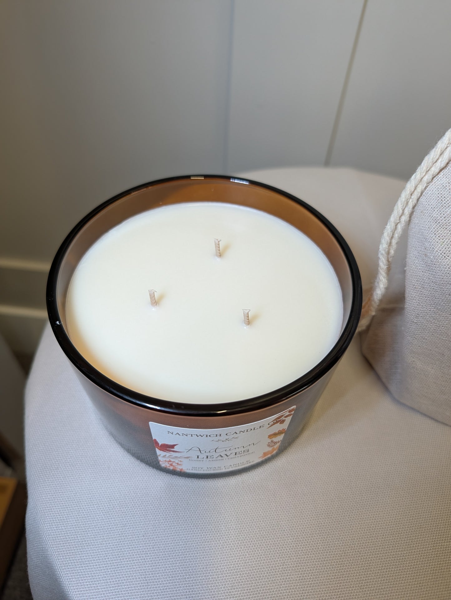 Amber Triple Wick Scented Candle