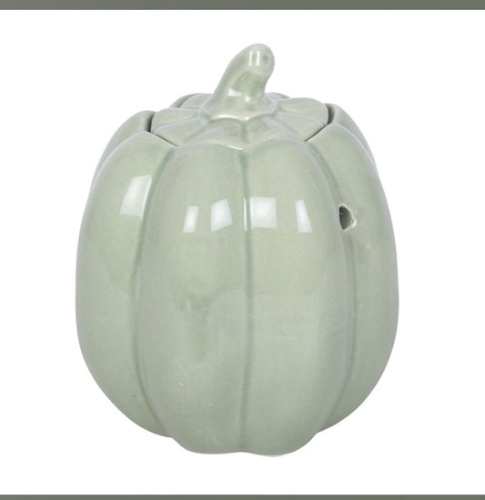 Sage Green Pumpkin Wax Burner