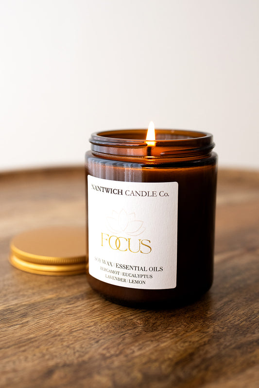 Focus Essential Oil Soy Wax Candle