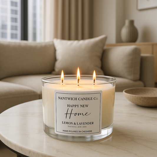 Triple wick candle