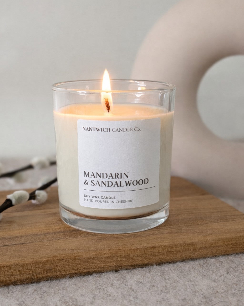 Mandarin & Sandalwood Soy Wax Candle