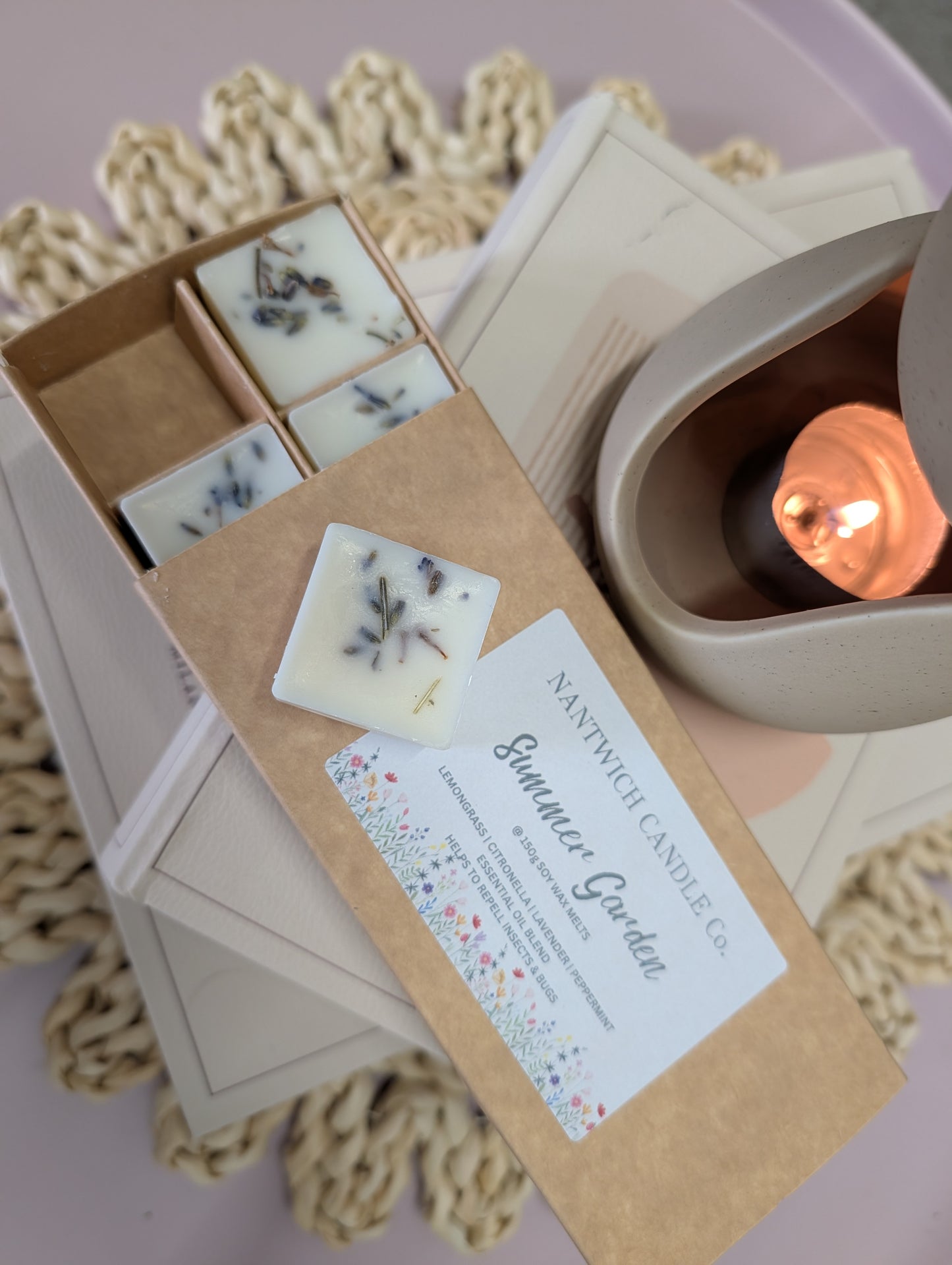 Summer Garden Soy Wax Melts - Bug Repellent - Essential Oil Blend