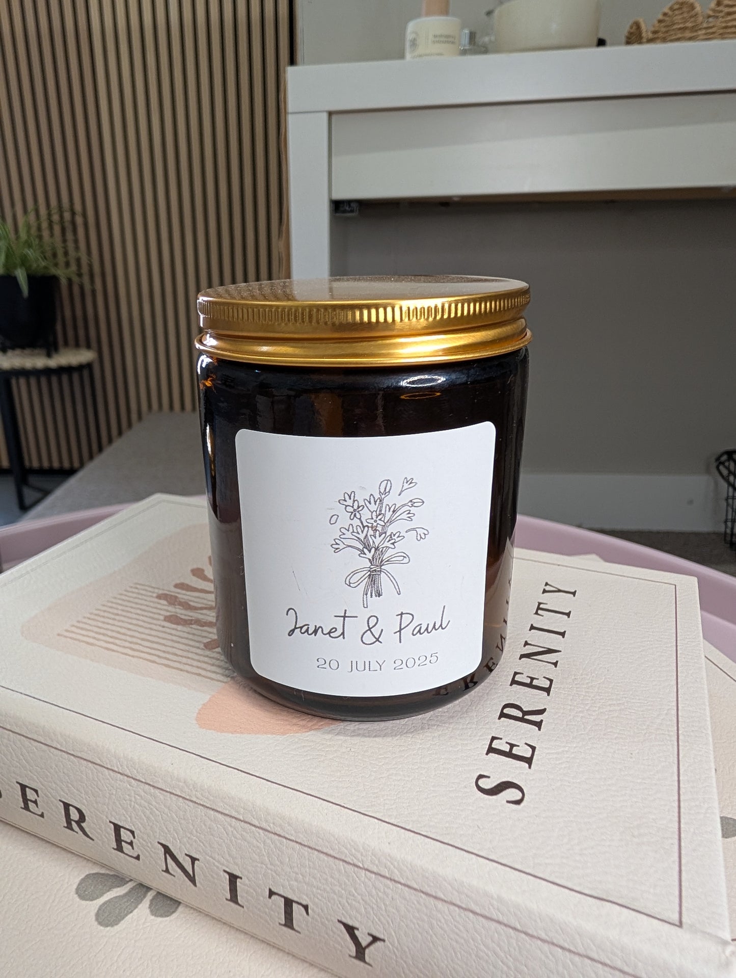 Personalised Soy Wax Scented Candle