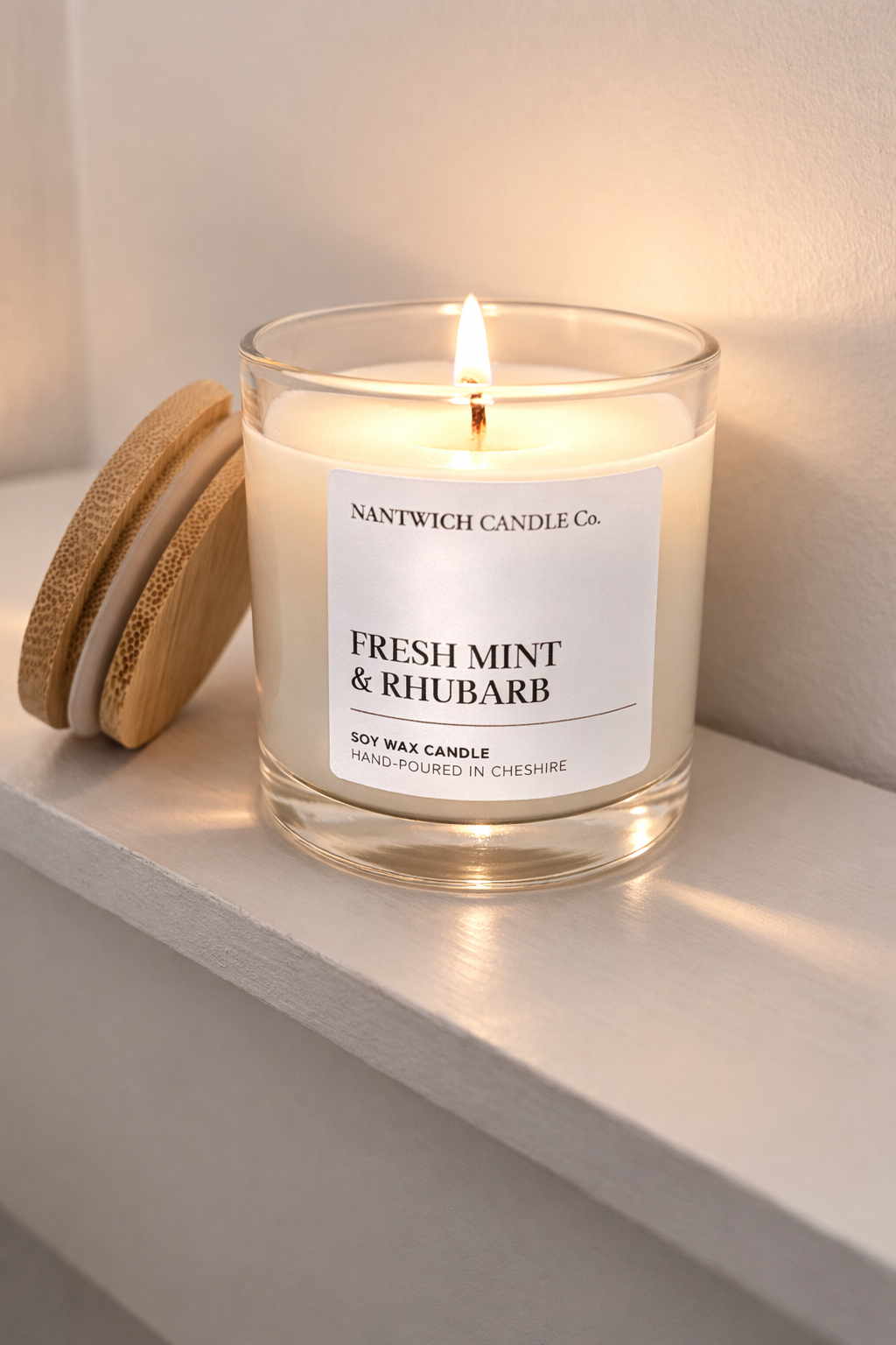Fresh Mint & Rhubarb Soy Wax Candle
