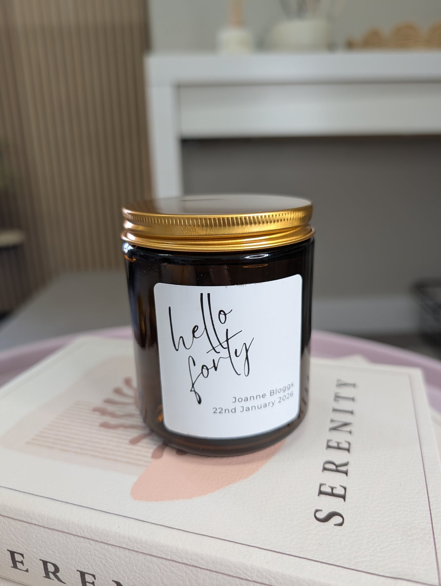 Personalised Soy Wax Scented Candle