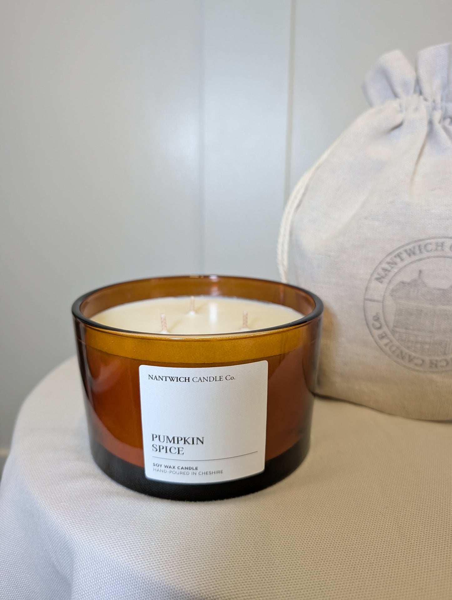 Amber Triple Wick Scented Candle