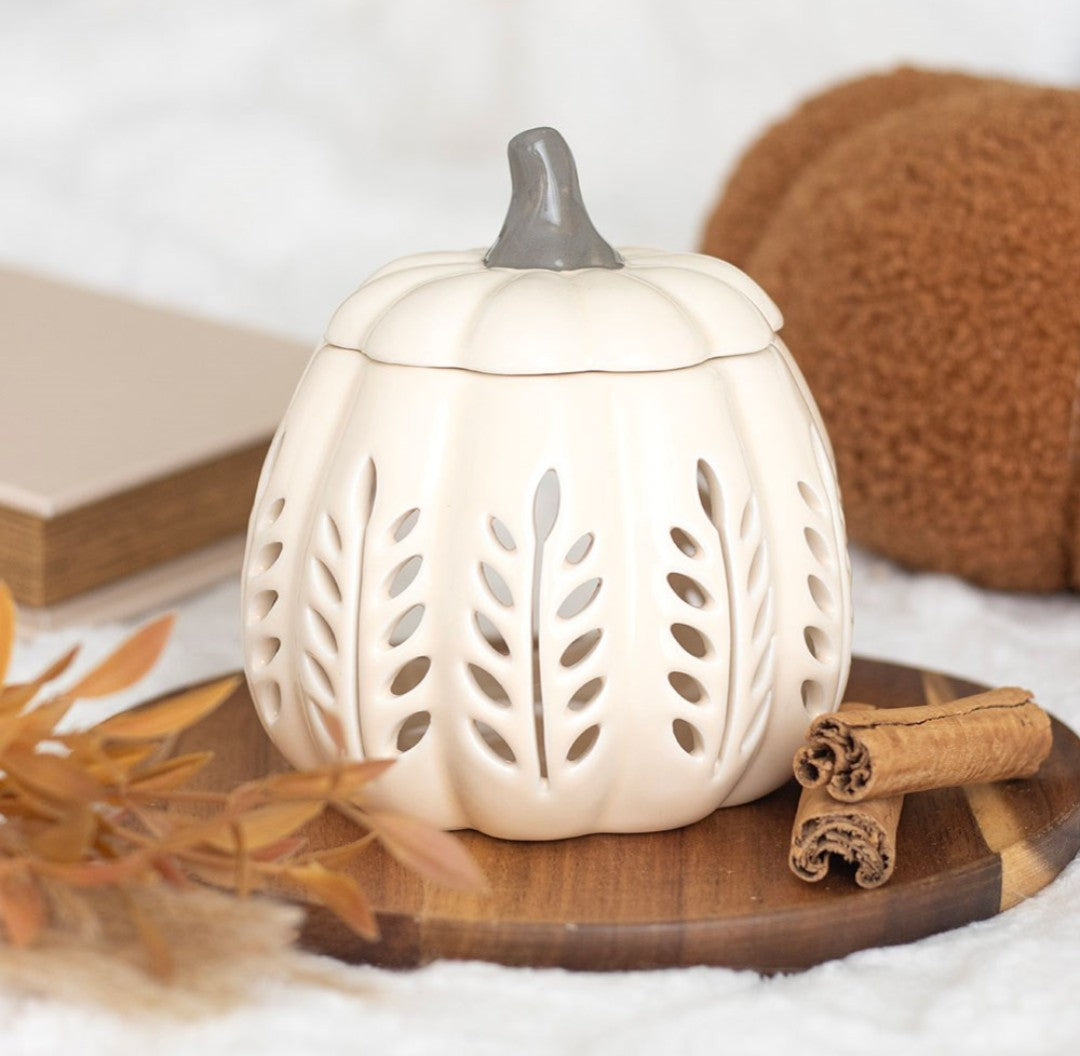 Cream Pumpkin Wax Burner