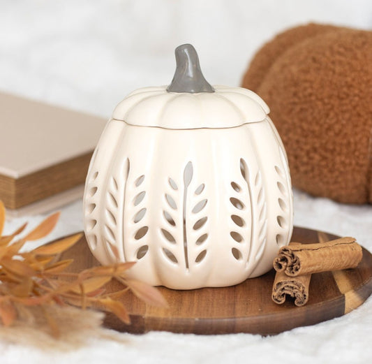 Cream Pumpkin Wax Burner